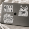 Palestinian Heritage & Solidarity Vinyl Sticker Set