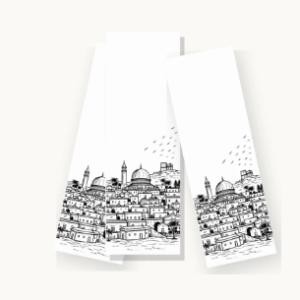 Hand-Drawn Jerusalem Skyline Premium Bookmarks